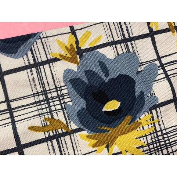 Y2K. MOSCHINO CHEAP and CHIC Watercolor Floral Grid Print Trousers. Medium AS IS - Picture 8 of 9